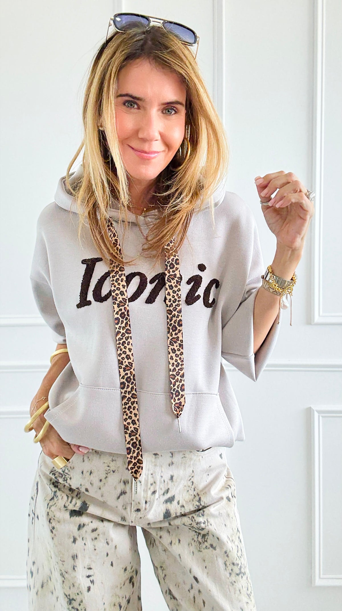 Iconic Italian Hooded Sweatshirt-110 Long Sleeve Tops-LAVVIA-Coastal Bloom Boutique, find the trendiest versions of the popular styles and looks Located in Indialantic, FL