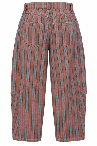 Striped Barrel Pants