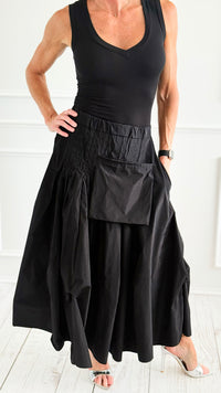 Structured Elegance Italian Skirt-170 bottoms-Mitica & Co-Coastal Bloom Boutique, find the trendiest versions of the popular styles and looks Located in Indialantic, FL