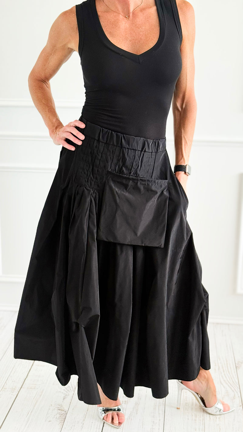 Structured Elegance Italian Skirt-170 bottoms-Mitica & Co-Coastal Bloom Boutique, find the trendiest versions of the popular styles and looks Located in Indialantic, FL