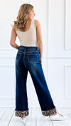 Wild Turn-Up Denim Pants-190 Denim-Q2-Coastal Bloom Boutique, find the trendiest versions of the popular styles and looks Located in Indialantic, FL