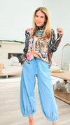 Cancel Plans Cuffed Pants- Washed Blue-170 Bottoms-ODDI-Coastal Bloom Boutique, find the trendiest versions of the popular styles and looks Located in Indialantic, FL