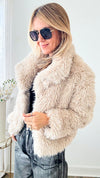 City Slick Faux Fur Coat - Tan-160 Jackets-Love Tree Fashion-Coastal Bloom Boutique, find the trendiest versions of the popular styles and looks Located in Indialantic, FL