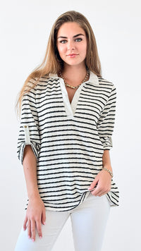 Seaside Charm Top-130 Long Sleeve Tops-Heimish-Coastal Bloom Boutique, find the trendiest versions of the popular styles and looks Located in Indialantic, FL