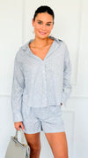 Diamond Spark Striped Lounge Set-210 Loungewear/Sets-Hesperus-Coastal Bloom Boutique, find the trendiest versions of the popular styles and looks Located in Indialantic, FL