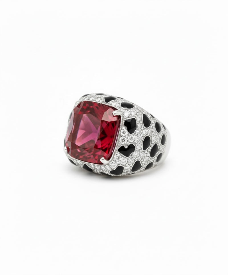 Crimson Mirage Statement Ring-230 Jewelry-Darling-Coastal Bloom Boutique, find the trendiest versions of the popular styles and looks Located in Indialantic, FL