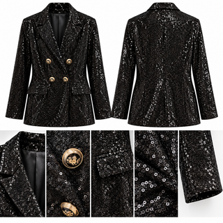 Midnight Glam Sequin Blazer