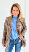 Autumn Lecture Elbow Patch Blazer-160 Jackets-JODIFL-Coastal Bloom Boutique, find the trendiest versions of the popular styles and looks Located in Indialantic, FL