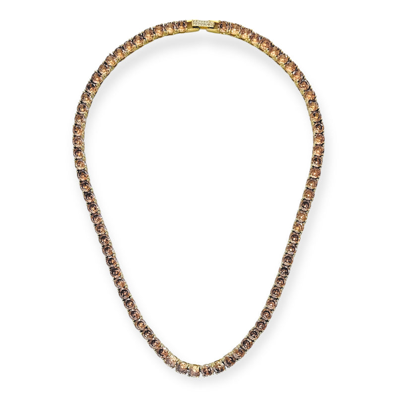 Game, Set, Sparkle Tennis Necklace - Champagne-230 Jewelry-TOVA-Coastal Bloom Boutique, find the trendiest versions of the popular styles and looks Located in Indialantic, FL