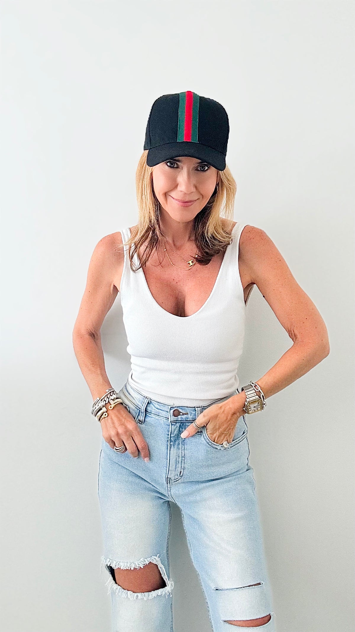 CB Custom Down the Line Hat-260 Other Accessories-Holly-Coastal Bloom Boutique, find the trendiest versions of the popular styles and looks Located in Indialantic, FL