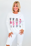 Nutcracker Printed Sweatshirt-130 Long Sleeve Tops-Why Dress-Coastal Bloom Boutique, find the trendiest versions of the popular styles and looks Located in Indialantic, FL