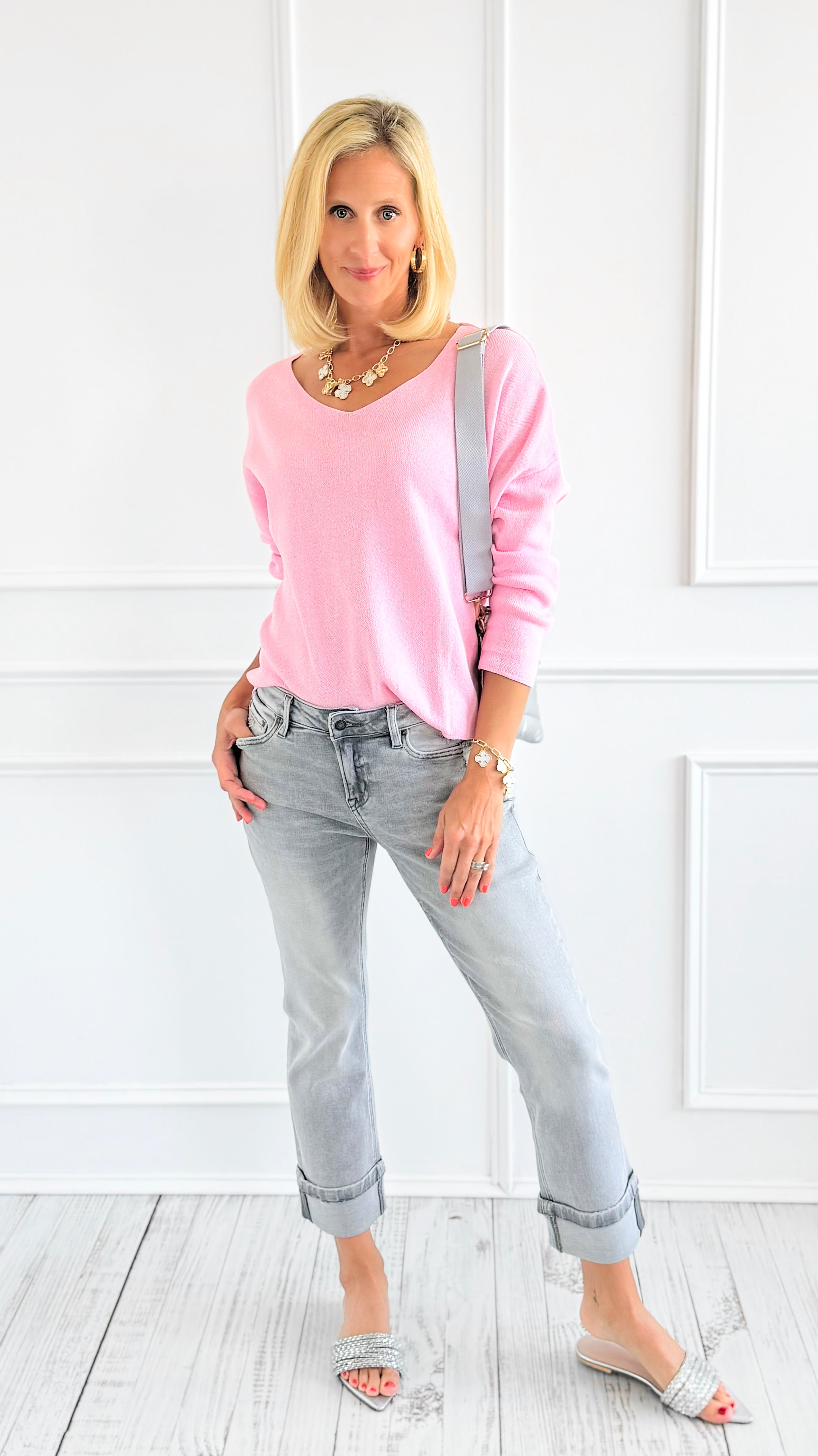 City Lights Cuff Jeans-190 Denim-Mica Denim-Coastal Bloom Boutique, find the trendiest versions of the popular styles and looks Located in Indialantic, FL