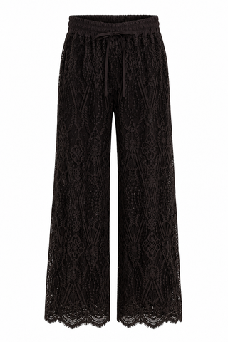 Lace Of Luxury Italian Pant- Brown