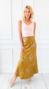Golden Hour Floral Skirt-170 Bottoms-TABA-Coastal Bloom Boutique, find the trendiest versions of the popular styles and looks Located in Indialantic, FL