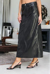 City Slicker Vegan Maxi Skirt-170 Bottoms-MISS LOVE-Coastal Bloom Boutique, find the trendiest versions of the popular styles and looks Located in Indialantic, FL