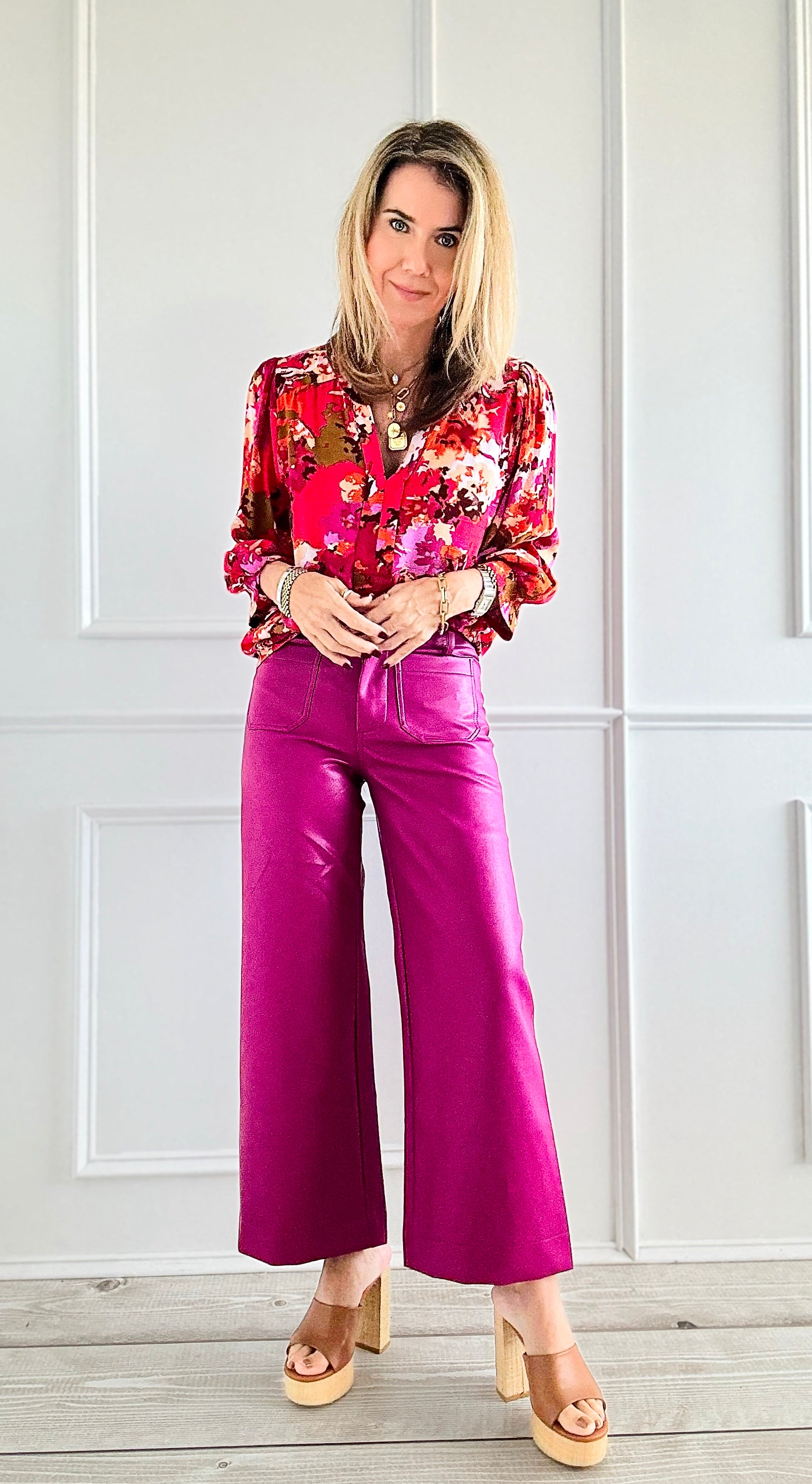 Boujie High-Rise Vegan Leather Pant-100 Pants-SO ME-Coastal Bloom Boutique, find the trendiest versions of the popular styles and looks Located in Indialantic, FL