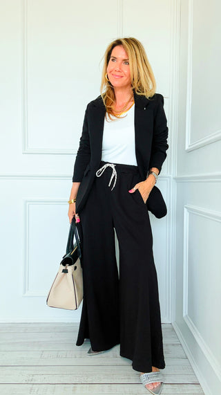 Caroline Italian Pant- Black