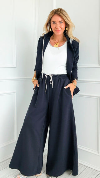 Caroline Italian Pant- Navy