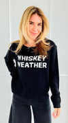 Whiskey Weather Sweater- Black-140 Sweaters-PANACHE APPAREL-Coastal Bloom Boutique, find the trendiest versions of the popular styles and looks Located in Indialantic, FL