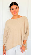Ease & Flow Italian Dolman Sleeve Sweater-140 Sweaters-Italianissimo-Coastal Bloom Boutique, find the trendiest versions of the popular styles and looks Located in Indialantic, FL