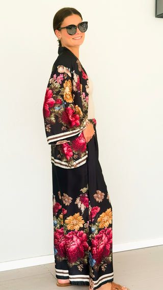 Peony Paradise Italian Set- Black