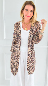 Wild Italian Knit Open Cardigan-150 Cardigan Layers-SORPRESA-Coastal Bloom Boutique, find the trendiest versions of the popular styles and looks Located in Indialantic, FL