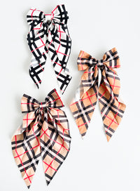 Plaid Perfection Bows Hair Clips-260 Other Accessories-ICCO ACCESSORIES-Coastal Bloom Boutique, find the trendiest versions of the popular styles and looks Located in Indialantic, FL