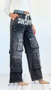 Sunshine Streets Cargo Pants-170 Bottoms-litaga-Coastal Bloom Boutique, find the trendiest versions of the popular styles and looks Located in Indialantic, FL