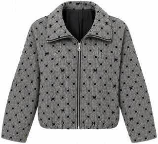 Darling Dot Herringbone Italian Jacket