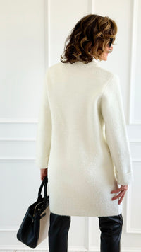 Plush Brushed Coat-Coat-Z STUDIO-Coastal Bloom Boutique, find the trendiest versions of the popular styles and looks Located in Indialantic, FL