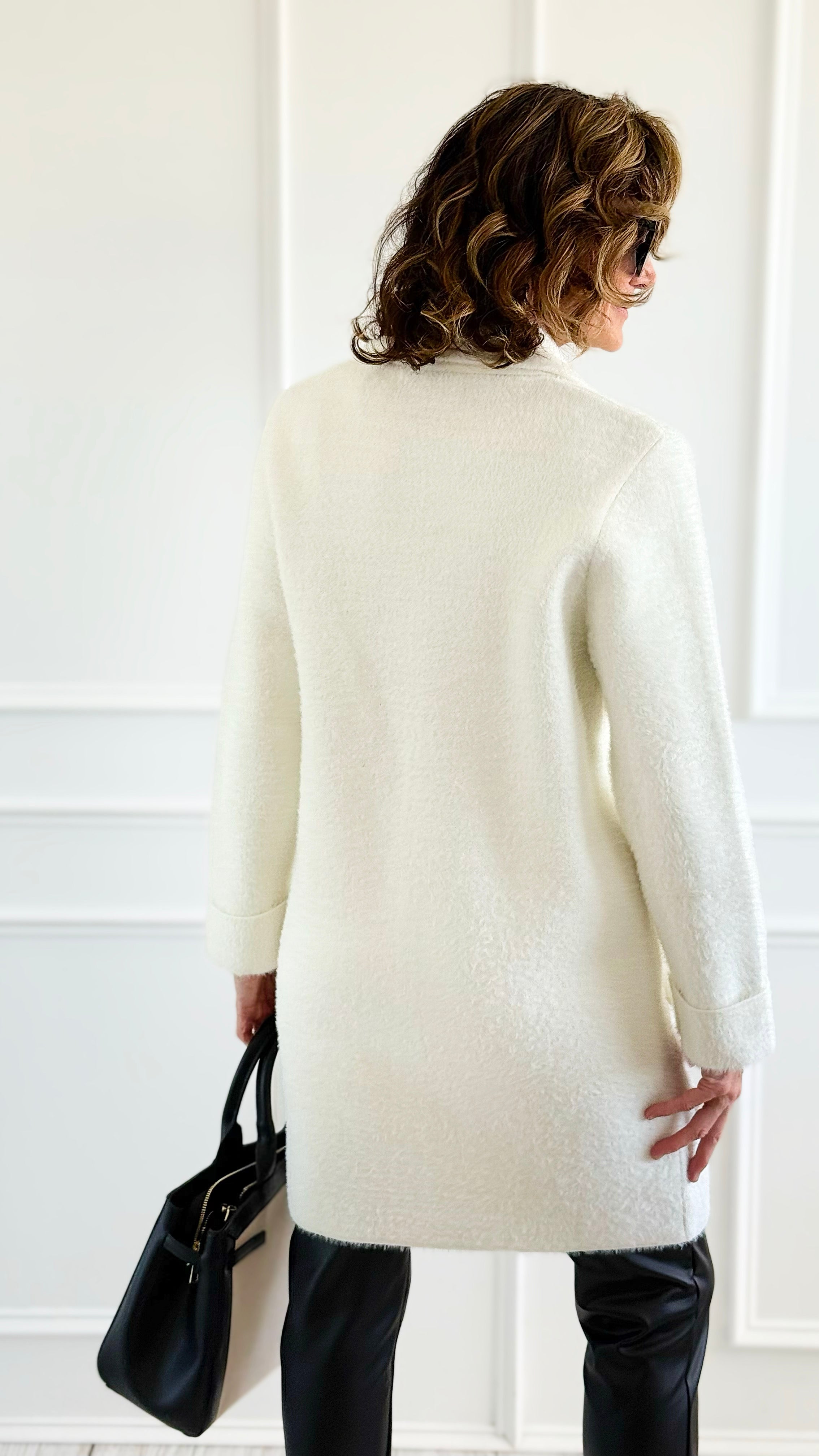 Plush Brushed Coat-Coat-Z STUDIO-Coastal Bloom Boutique, find the trendiest versions of the popular styles and looks Located in Indialantic, FL