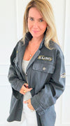Ranked-Up Italian Jacket- Dark Gray-160 Jackets-V SKY-Coastal Bloom Boutique, find the trendiest versions of the popular styles and looks Located in Indialantic, FL