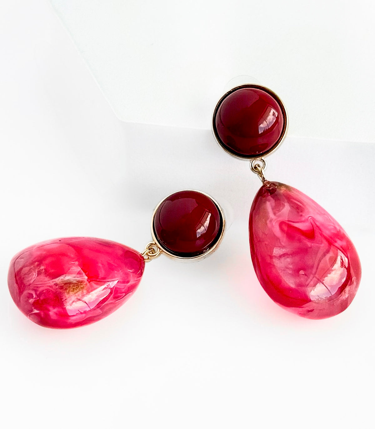 Radiant Bloom Drop Earrings - Fuchsia-230 Jewelry-NYW-Coastal Bloom Boutique, find the trendiest versions of the popular styles and looks Located in Indialantic, FL