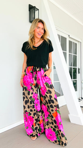 Fierce in Florals Kapri Italian Pants