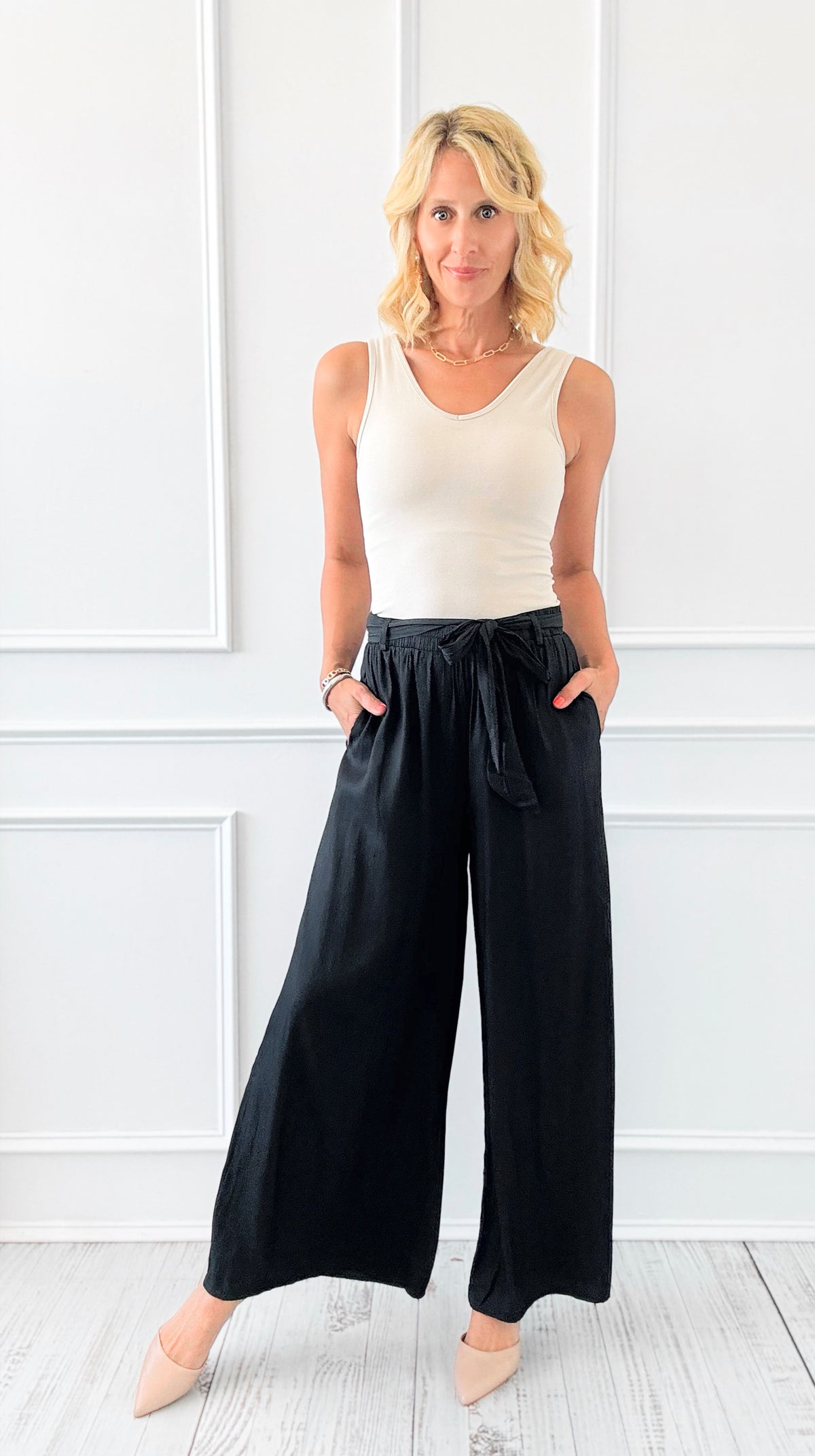 Evening Glow Flow Pant - Ash-170 Bottoms-DOE AND RAE-Coastal Bloom Boutique, find the trendiest versions of the popular styles and looks Located in Indialantic, FL
