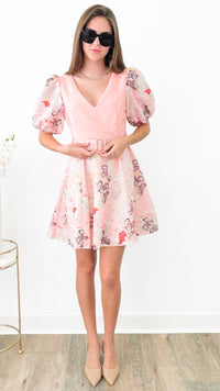 Floral Print Mini Dress-200 Dresses/Jumpsuits/Rompers-INA-Coastal Bloom Boutique, find the trendiest versions of the popular styles and looks Located in Indialantic, FL