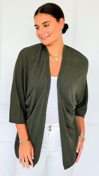 Sunday Italian Modal Cardigan- Olive-150 Cardigan Layers-Italianissimo-Coastal Bloom Boutique, find the trendiest versions of the popular styles and looks Located in Indialantic, FL