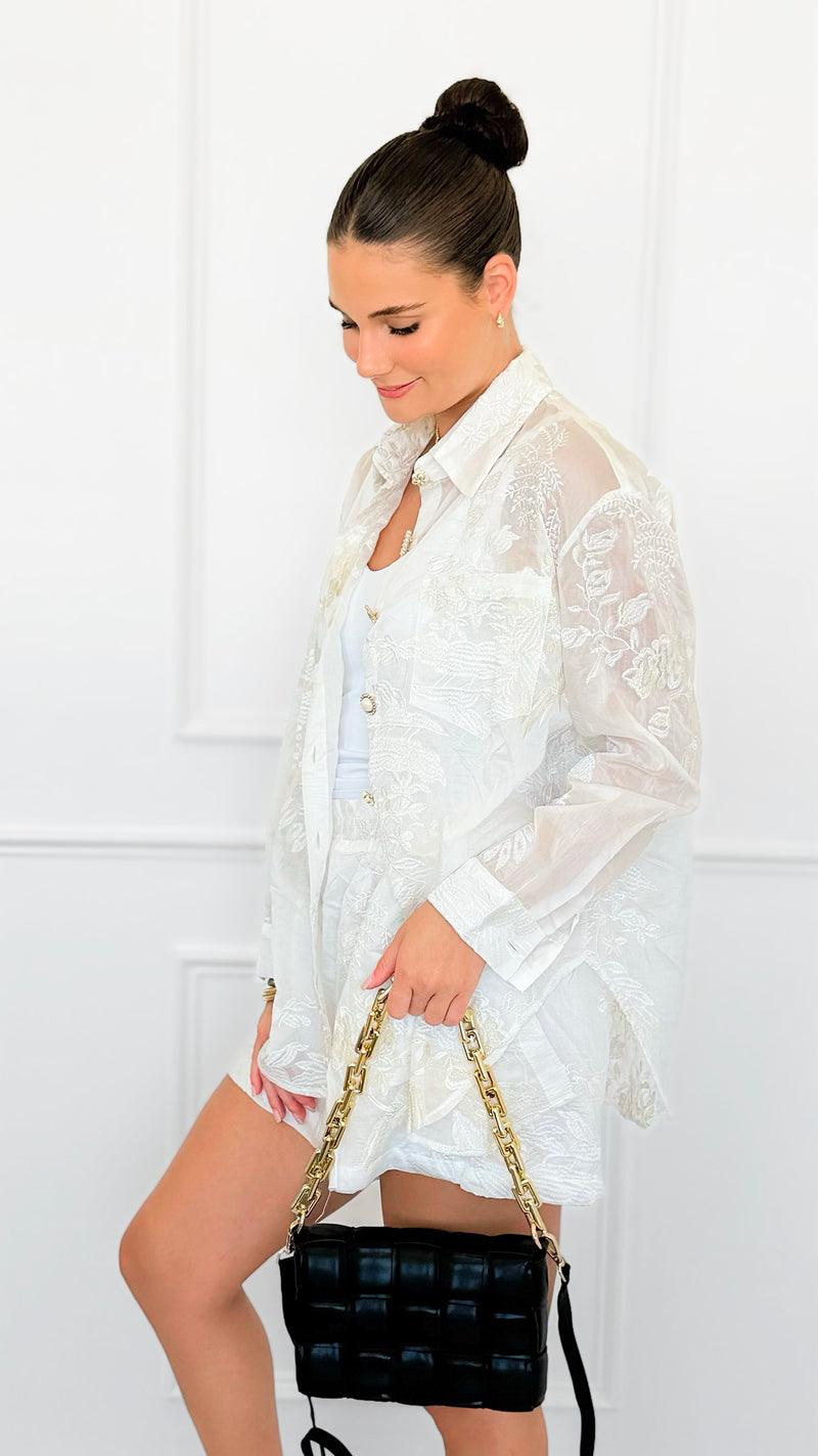 Dreamy Petals Embroidery Italian Set-210 Loungewear/Sets-SEÑORITA C-Coastal Bloom Boutique, find the trendiest versions of the popular styles and looks Located in Indialantic, FL