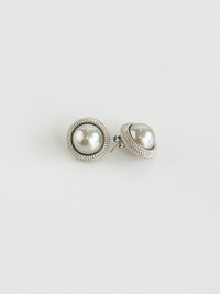 Regal Radiance Grey Pearl Earrings- Silver-230 Jewelry-NYW-Coastal Bloom Boutique, find the trendiest versions of the popular styles and looks Located in Indialantic, FL