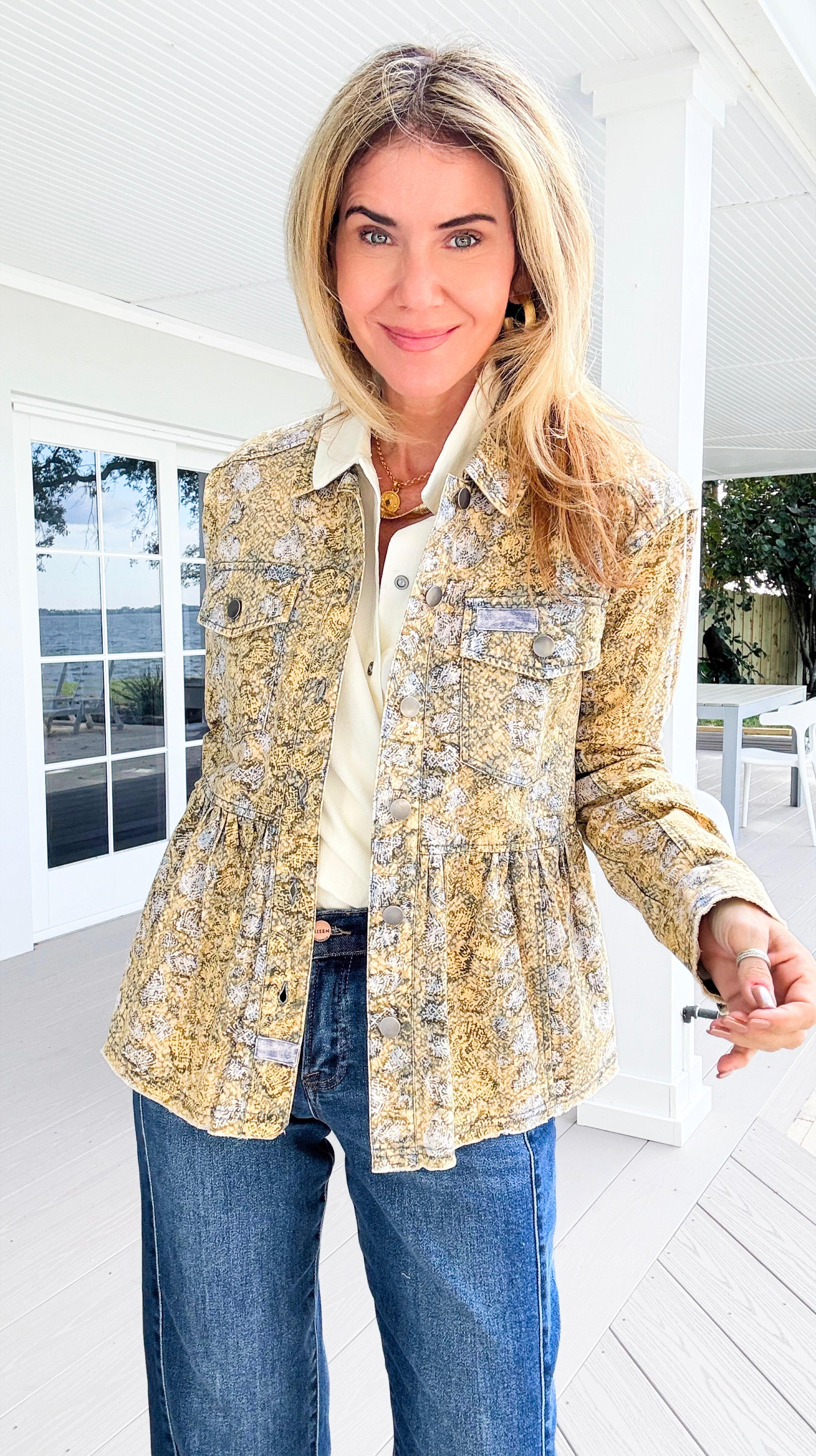 Savanna Chic Peplum Jacket
