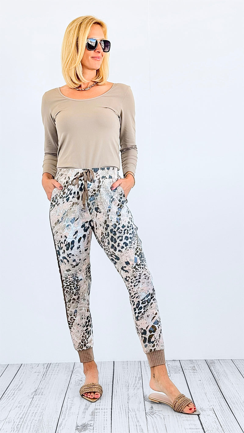 Wildly Cozy Leopard Joggers-170 Bottoms-mystree-Coastal Bloom Boutique, find the trendiest versions of the popular styles and looks Located in Indialantic, FL