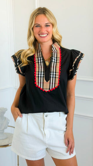 Prim & Polished Top - Black