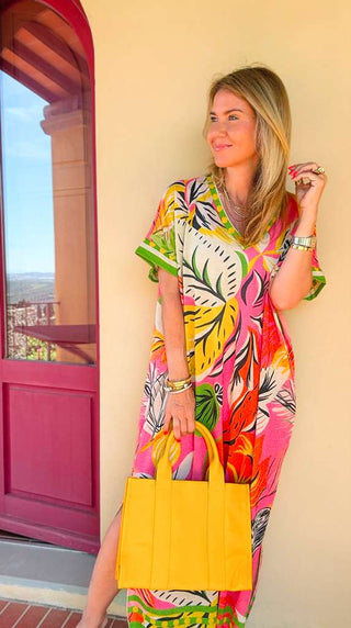 Tropical Punch Italian Lurex Dress