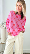 Italian St Tropez Sweet Bow Sweater-140 Sweaters-Germany-Coastal Bloom Boutique, find the trendiest versions of the popular styles and looks Located in Indialantic, FL