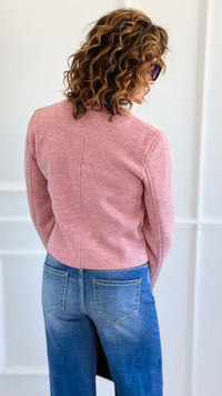 Polished Ease Cropped Jacket-160 Jackets-White Birch-Coastal Bloom Boutique, find the trendiest versions of the popular styles and looks Located in Indialantic, FL