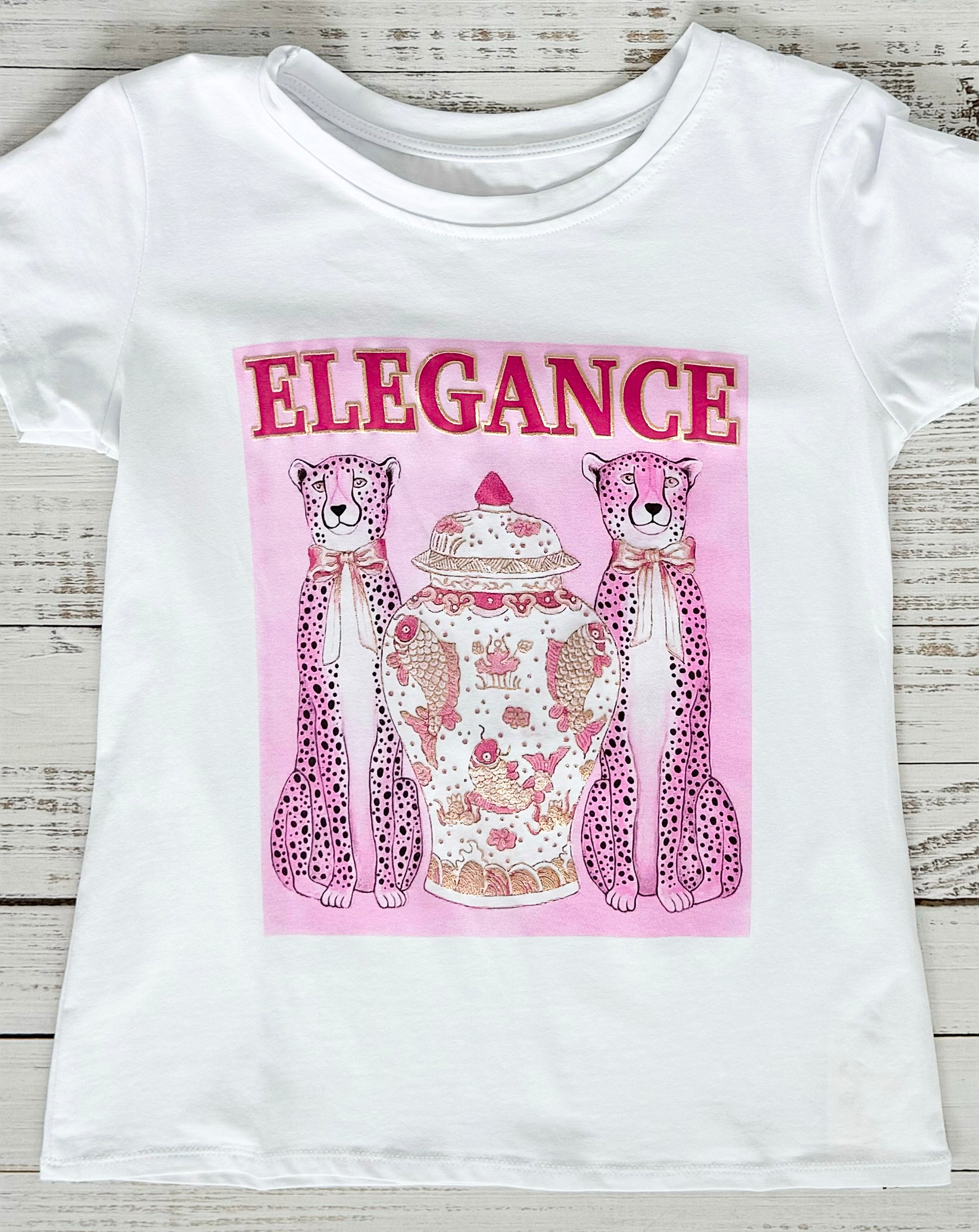 Pink Elegance Premium Italian T-Shirt-110 Short Sleeve Tops-Mitica & Co-Coastal Bloom Boutique, find the trendiest versions of the popular styles and looks Located in Indialantic, FL