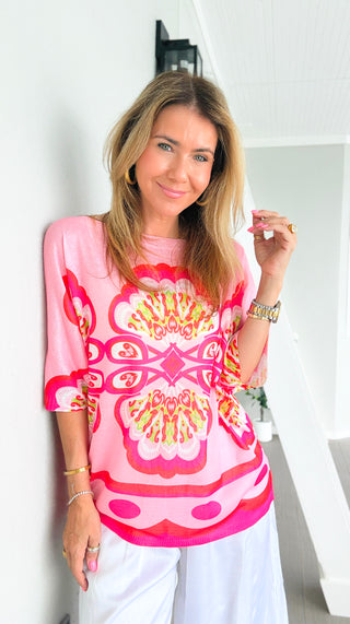 Cabana Crush Italian Monaco Knit Top