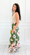 Garden Escape Italian Palazzo Pant- Green-100 Pants-AZUL MONACO-Coastal Bloom Boutique, find the trendiest versions of the popular styles and looks Located in Indialantic, FL
