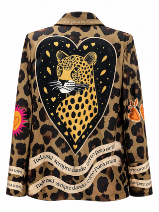 Pre Order - Crazy In Love Leopard Italian Blazer