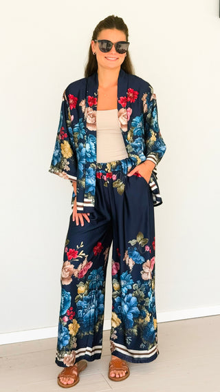 Peony Paradise Italian Set- Navy
